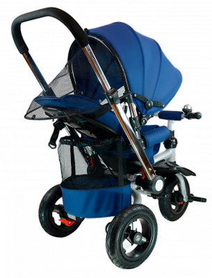 Велосипед детский трехколёсный  TSTX011 
 - Цвет синий - Картинка #7