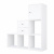 Элемент встраиваемый с 2 ящиками для стеллажа Polini Home Smart (белый, арт.0002239.9) - Цвет белый - Картинка #3