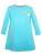 Платье "Единорог" с радугой и облачками - Размер 104 - Цвет голубой - Картинка #2