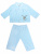 Комплект "Велюр" кофточка и штанишки - Размер 74 - Цвет голубой - Картинка #3