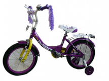 Двухколесный велосипед TM  ELLA 16" (розовый/жёлтый) - Картинка #1