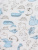 Комбинезон "Воздушный зоопарк" - Размер 68 - Цвет белый с голубым - Картинка #4