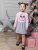 Платье "Моя мама красавица" - Размер 104 - Цвет розовый с серым - Картинка #2