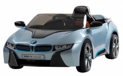 Электромобиль JЕ168 BMW i8 (лицензия, 12V, металлик, 
экокожа)  - Цвет синий - Картинка #1