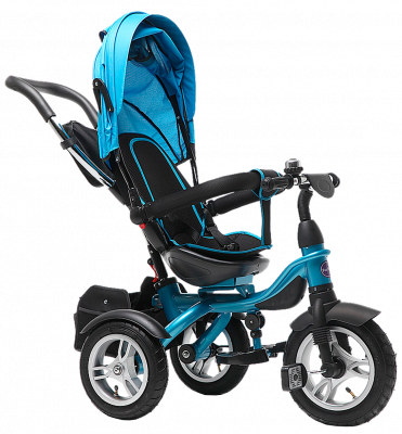 Велосипед детский трехколёсный  TSTX6688-4 
(небесно-голубой) - Цвет голубой - Картинка #4