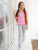 Пижама-футболка с кошками - Размер 140 - Цвет розовый - Картинка #4
